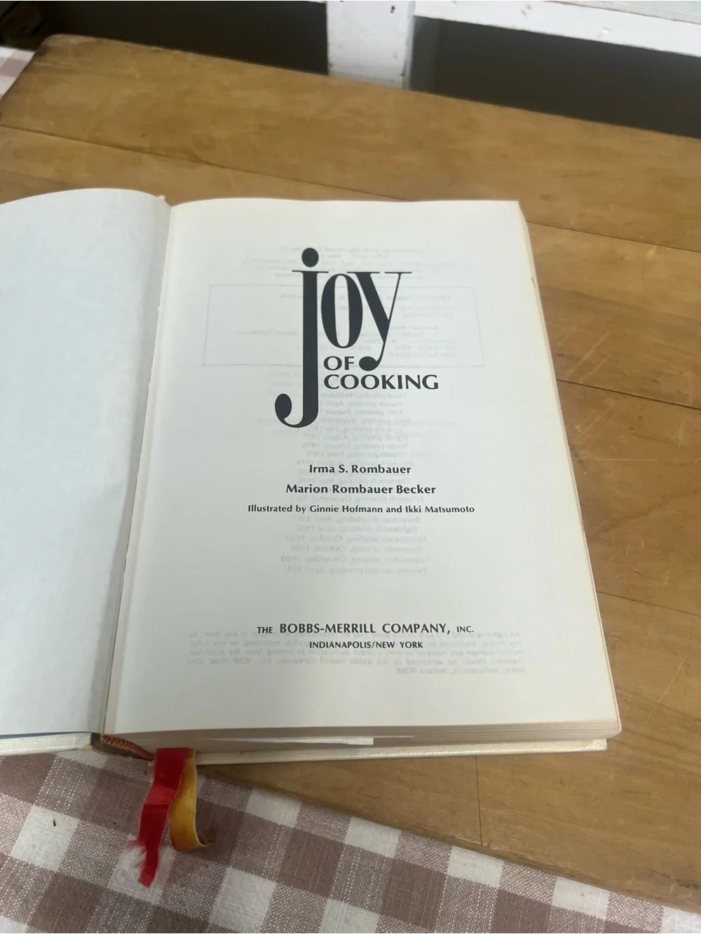 Joy of cooking cookbook Irma rombauer recipes 1981
